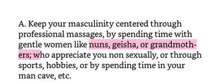 Illustration for article titled Man leads (blah blah blah) part 2: It’s Geisha time!